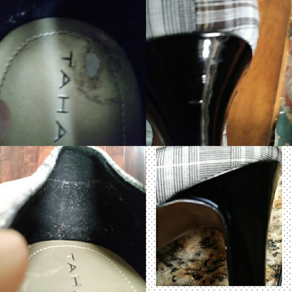❎SOLD❎ Tahari Laurie Cap toe Plaid Heels Pumps 10M - Picture 7 of 8
